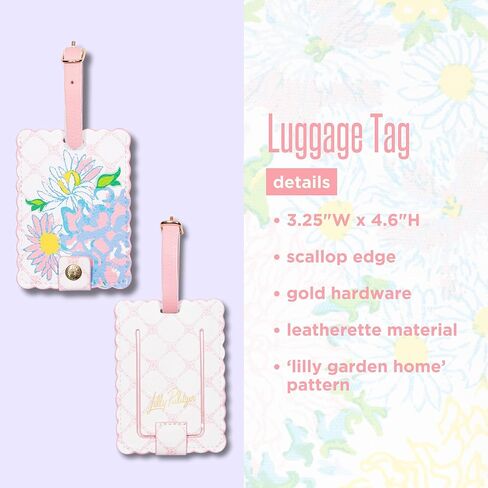 علامة الأمتعة الجلدية ذات شكل صدفي من ليلي بوليتزر مع حزام آمن، معرف حقيبة ملون للسفر، منزل حديقة ليلي in Kuwait