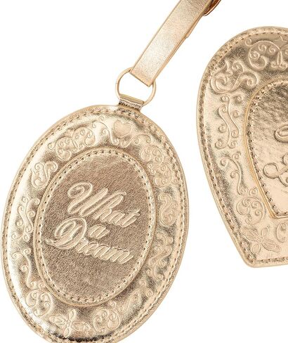 ban.do Getaway Suitcase Tag Set of 2 for Travel, Novelty Shaped Durable Vegan Leather Luggage Identifier (Lockets) in Saudi Arabia
