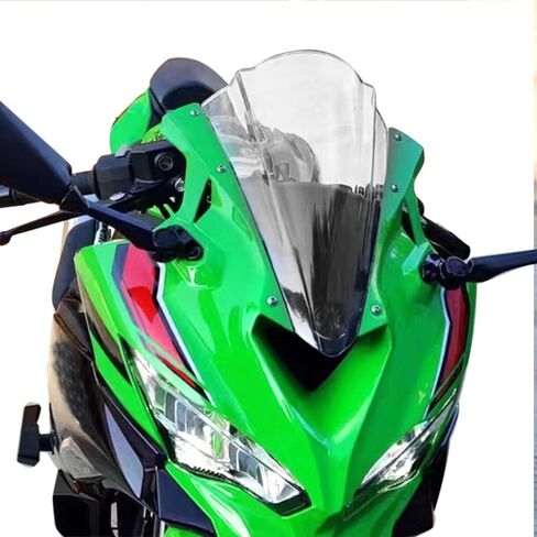 حاجب الرياح الأمامي للزجاج الأمامي لملحقات ZX-4R ZX-4RR ZX4R ZX4RR ZX25R ZX 25R 2023-2025 (دخان أسود) in Kuwait