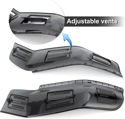 Adjustable Vented Wind Deflector for Goldwing GL1800 F6B 2001-2017, PSLER Side Spoilers Wing Air Guard GL1800 F6B Accessories, CF0122SM in Saudi Arabia