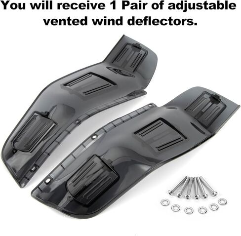 Adjustable Vented Wind Deflector for Goldwing GL1800 F6B 2001-2017, PSLER Side Spoilers Wing Air Guard GL1800 F6B Accessories, CF0122SM in Saudi Arabia