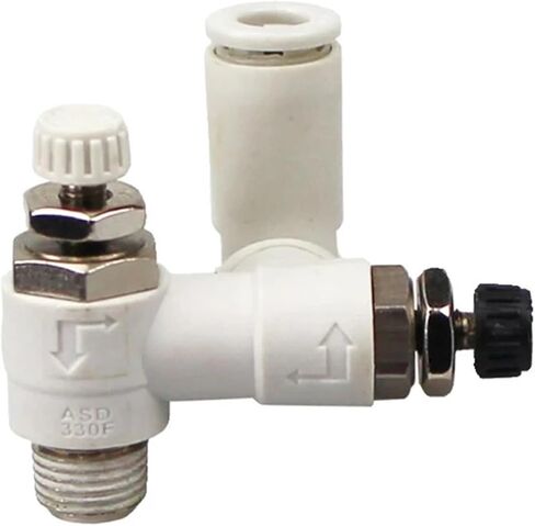 Bidirectional Throttle Valve ASD330F-01-06S 230F 430F Speed Control Valve Speed Adjustable Thread(ASD430F02-10S) in Saudi Arabia
