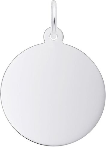 Classic Medium Round Disc Charm (Choose Metal) by Rembrandt in Saudi Arabia