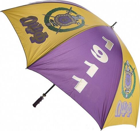 Omega Psi/Ψ Phi Jumbo Umbrella [Purple/Gold - 60"] - ID#132208 in Saudi Arabia
