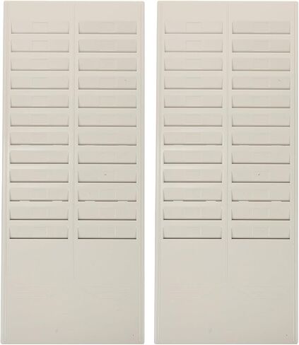 NUOBESTY 2pcs Cards Rack Time Clocks Holder with 24 Pockets Wall Mount Cards Holder Time Machine Attendance Recorder Punch Clock System Supplies for Office in Saudi Arabia