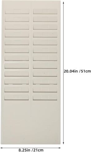 NUOBESTY 2pcs Cards Rack Time Clocks Holder with 24 Pockets Wall Mount Cards Holder Time Machine Attendance Recorder Punch Clock System Supplies for Office in Saudi Arabia