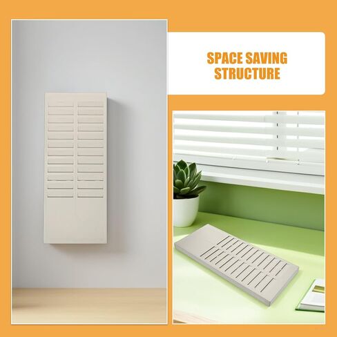 NUOBESTY 2pcs Cards Rack Time Clocks Holder with 24 Pockets Wall Mount Cards Holder Time Machine Attendance Recorder Punch Clock System Supplies for Office in Saudi Arabia