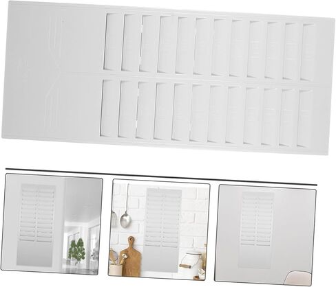 Gatuida Cards Holder Wall Mount Rack with Slots Retractable Design for Office Warehouse Attendance Punch Clock Thickened Material with Stickers and Expandable Multi-pocket Random Color in Saudi Arabia