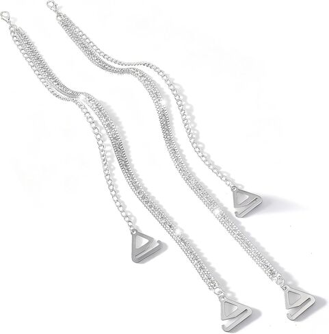 2Pcs Rhinestone Bra Straps, Adjustable Crystal Lingerie Straps Jewelry, Sparkling Underwear Shoulder Chain for Women, Wedding, Bridal, Dress in Saudi Arabia