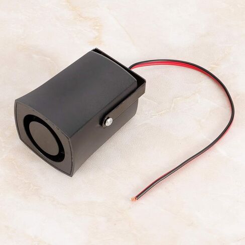 Universal 12V 115db Car Reversing Alarm Buzzer, Constructed with Premium ABS Material, uses Voice Coil and Diaphragm for Loud Alarm Sound, high Sensitivity for in Saudi Arabia