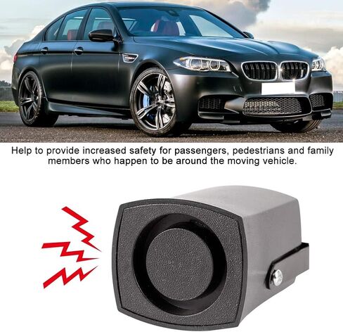 Universal 12V 115db Car Reversing Alarm Buzzer, Constructed with Premium ABS Material, uses Voice Coil and Diaphragm for Loud Alarm Sound, high Sensitivity for in Saudi Arabia