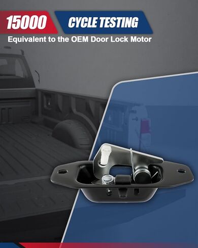 قفل مزلاج الباب الخلفي مع مسامير مهاجم متوافق مع 2007-2018 Chevy Silverado 1500 2500HD 3500HD GMC Sierra، لوحة البوابة الخلفية للسائق الأيسر وجوانب الركاب اليمنى تحل محل 23158822 38677 in Saudi Arabia