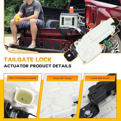 84873070 Pickup Box Tailgate Lock Actuator Fit for Chevrolet Silverado GMC Sierra 1500 2500HD 3500HD 2019-2021, Replace# 23388757 in Saudi Arabia