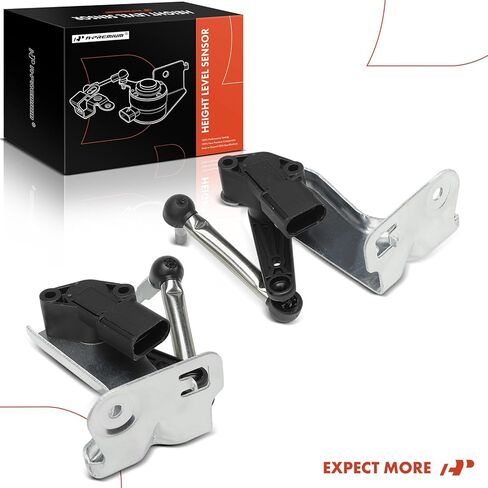 مستشعر مستوى ارتفاع الركوب A-Premium متوافق مع طراز Tesla S 2012-2021، الطراز X 2016-2021، السائق الخلفي وجانب الراكب، مجموعة مكونة من قطعتين in Kuwait