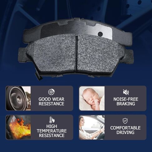 بديل لمجموعة وسادات فرامل قرص السيراميك الأمامية والخلفية 18-22 Toyota Camry Hybrid/XLE/XSE 19-22 Rav4 Lexus ES350 ES250 UX200 UX250h(D1879+D2076) in Saudi Arabia