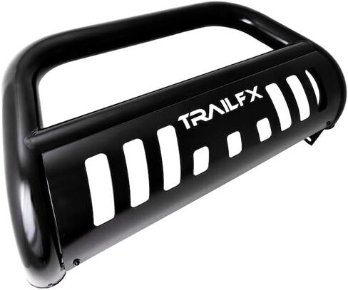TrailFX B0028B Bull Bar Fits Ford F-150 2004-2026 Tubular 3 Inch Black Powder Coated Steel with Skid Plate Holes for Optional Lighting in Saudi Arabia