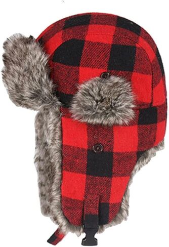 Bomber Hats Men Black Winter Male Adjustable Warm Caps Earflap Leather Hat in Saudi Arabia
