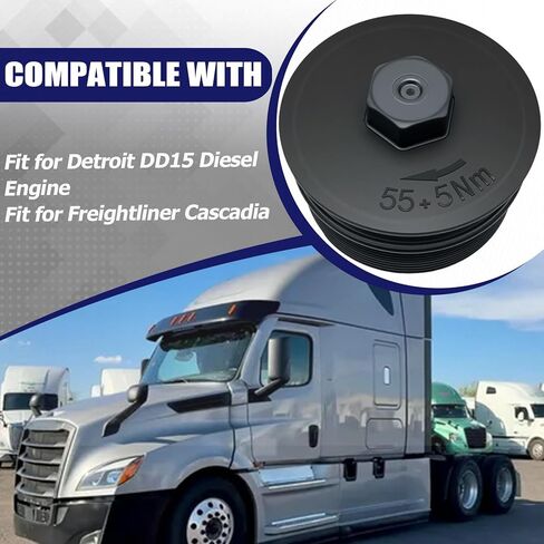 Cooler Filter Cap Compatible with Detroit DD15 Diesel Engine for Freightliner Cascadia Coolant Filler Cap Replace for A4722030086 in Saudi Arabia