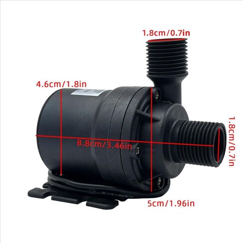 12V DC 1000L/H 8M Submersible Water Pump Brushless Motor For Home Cooling System Fountains Heaters Various Water Features FSM in Saudi Arabia
