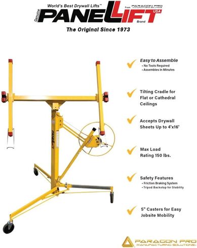 Drywall Lift Model 125, Yellow & Telpro Inc. 186-00 PanelLift 15-Feet Extension for PanelLift in Kuwait