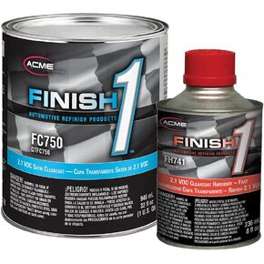 acme Sherwin-Williams Finish 1 FC750-1 2.1 VOC Satin Clearcoat Fast Kit (كوارت) in Kuwait
