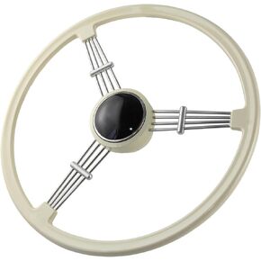400mm Banjo Vintage Classic Steering Wheel Piano Lacquer Process With Stainless Steel Spoke For 1950-1965 Porsche 356 Pre-A A B C (Black) in Saudi Arabia