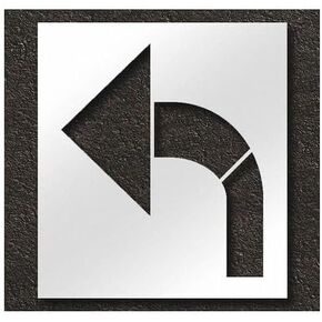 استنسل الرصيف، سهم منحني لطريق الدراجة، STL-108-5115 in Kuwait