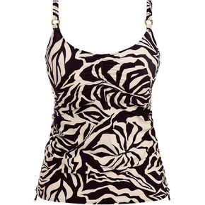 Fantasie Aruba Nights Underwire Adjustable Side Tankini (505351),36G,Black/Cream - Black/Cream,36G in Saudi Arabia