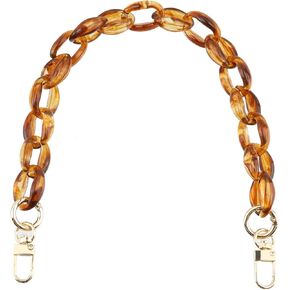 Crylic Purse Strap 15.7 Inch Elegant Handbag Chain Replacement Decorative Purse Chains, Amber in Kuwait