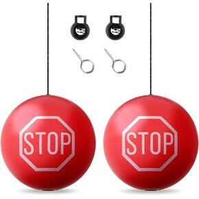 2PCS Garage Tennis Ball Parking Aid with 13ft Adjustable Rope,Hanging Tennis Ball Garage Parking Aid for Collision Protection,Universal Garages Parkings Assist with Stop Sign in Kuwait