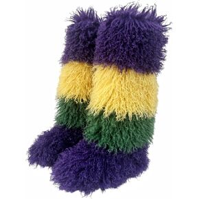 SWEETHEART BEAUTY Mambo FurBoots Faux Fur Tall Furry Boots For Womens,Long Winter Boots For Girls,Mongolian Fluffy Boots Fuzzy Knee-High Boots in Saudi Arabia