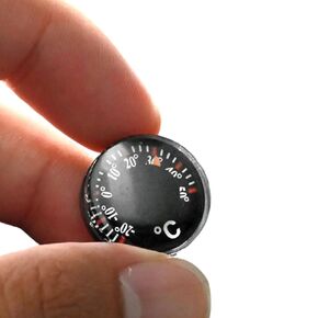 Automotive Thermometer Gauge - Mechanical Vehicle Temperature Meter for Cars Trucks | Compact Analog with Easy Read Indicator, Instrument for Cabin and Engine Environment Tracking 0.78x0.78in in Kuwait