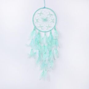 Pretty Jolly Dreamy Girls Butterfly Dream Catcher Wall Decor Fairy Colored Feathers Baby Dreamcatcher Handmade Home Décor Wall Hanging for Nursery Bedroom Girls Birthday Gift in Kuwait