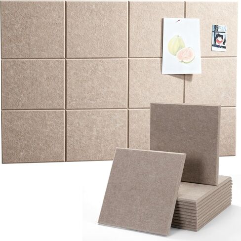 Large Felt Bulletin Board 48" x 36" with Push PINS & Wall Safe Adhesive Tabs – Modern Large Cork Board for Walls in Home or Office, Versatile Felt Board Layout, Cork Board, Vision Board, Dream Board in Saudi Arabia