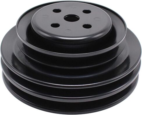 بكرة مضخة مياه فولاذية ثلاثية الأخدود باللون الأسود تناسب Ford 260 289 302 351W 1962-1977 V8 in Kuwait