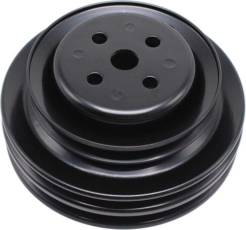 بكرة مضخة مياه فولاذية ثلاثية الأخدود باللون الأسود تناسب Ford 260 289 302 351W 1962-1977 V8 in Kuwait