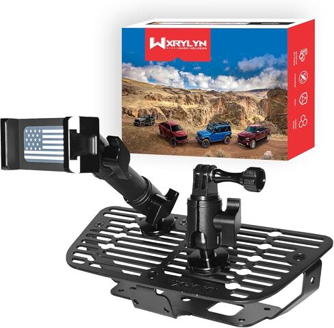 All Metal J eep JK Phone Mount for 2011-2017 Wrangler JK JKU | Full Metal Magnetic Dash Phone Mount Phone Holder for iPhone 17/16 & Android | Not Fit 2018 Wrangler JL in Saudi Arabia