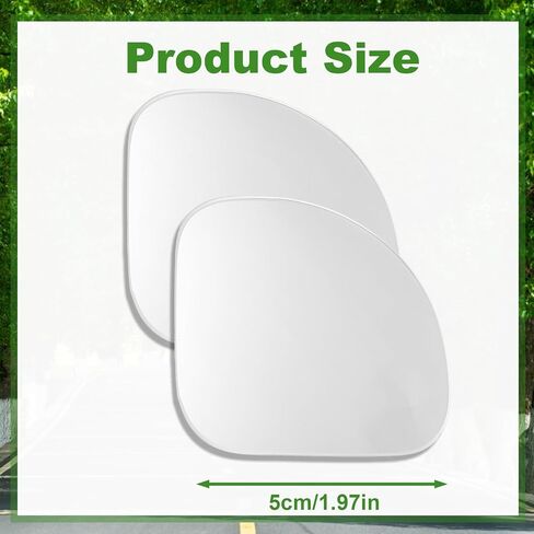 2 Pcs Car Blind Spot Mirror Fan Shaped 360° Rotating Wide Angle Side Mirror Adjustable Frameless Car Blindspot Mirror Blind Spot Mirrors for Larger Image and Traffic Safety in Saudi Arabia