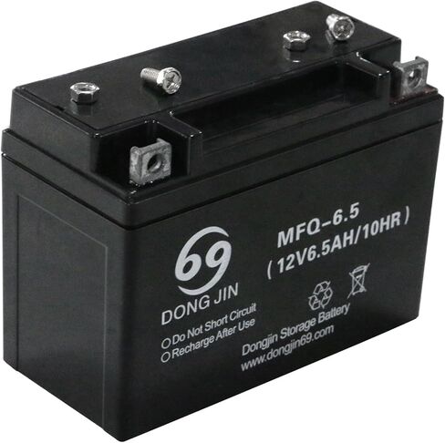 MFQ-6.5 12V 6.5AH Replaces Motorcycle Battery 10h mfq6.5 6-mfq-5 for Scooter Go Kart ATV Quad Buggy Pit Dirt Bike 4 Wheeler Generator p4500i BD 250-7 iGen4500 RPS Hawk 250 in Saudi Arabia