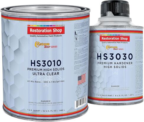 Restoration Shop Premium High Solids Ultra Clearcoat Auto Paint Kit, 2.1 VOC Gallon Kit in Saudi Arabia