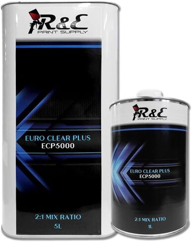 R&E Paint Supply Euro Clear Plus، طلاء يوريثان شفاف عالي المواد الصلبة 2K، ECP5000 in Kuwait