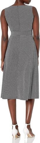 Calvin Klein Women's Plus Size Sleeveless V Neck Midi Dress with Self Sash Waist in Saudi Arabia
