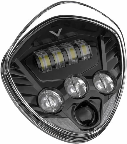 Black LED Headlight for Victory Accessories, Motorcycle Front Head Light Headlamp w/High Low Beam for Polaris Victory Cross Roads Country Hammer Kingpin Vegas Boardwalk Jackpot 2005-2018 in Saudi Arabia