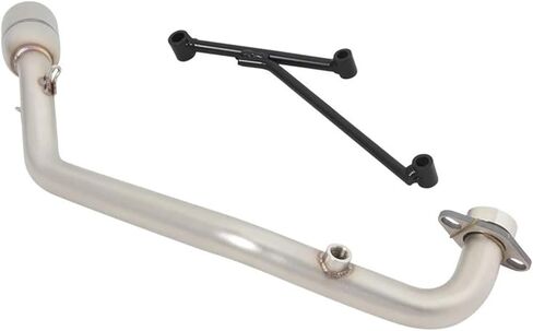 الانزلاق على ل SYM ل HUSKY150 ADV للمغامرة XS150T-12 دراجة نارية العادم تعديل 51 مللي متر الخمار الهروب موتو الجبهة وصلة الأنابيب in Kuwait