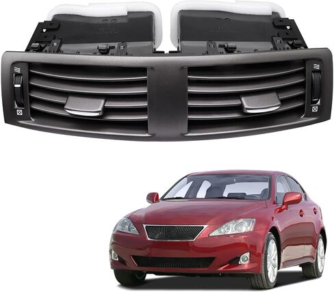 55670-53010 Center Dash Air Vent Panel Instrument AC Heater Fit for Toyota Lexus IS250 IS350 IS F 2006 2007 2008 2009 Dashboard Air Conditioning Outlet With Hand Wheels Replace 5567053010 in Saudi Arabia