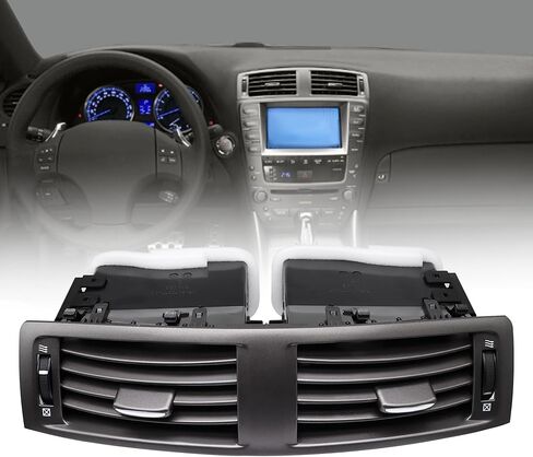 55670-53010 Center Dash Air Vent Panel Instrument AC Heater Fit for Toyota Lexus IS250 IS350 IS F 2006 2007 2008 2009 Dashboard Air Conditioning Outlet With Hand Wheels Replace 5567053010 in Saudi Arabia