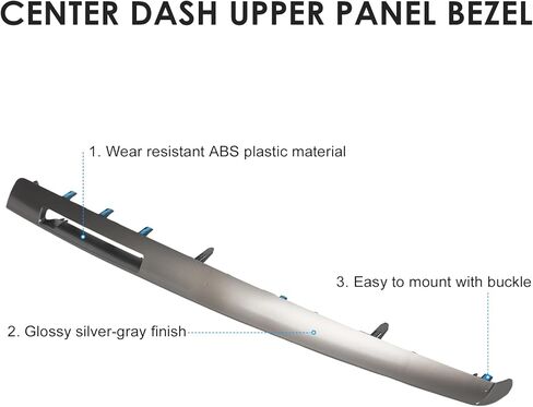 Center Instrument Dash Cluster Finish Panel Upper Trim Panel Dashboard Bezel Trim Molding Cover Passenger Side Compatible with Toyota RAV4 2013 2014 2015 in Saudi Arabia