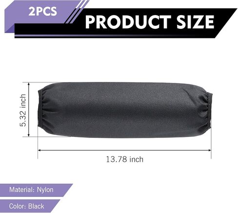 2 PCS Motorcycle Shock Covers, Waterproof Scratch-resistant Elastic Nylon Coilover Covers, 350mm Shock Covers Suspension Protector, Fit for Most Motorcycles, E-bikes (Black) in Saudi Arabia