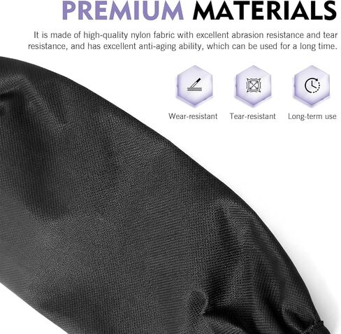 2 PCS Motorcycle Shock Covers, Waterproof Scratch-resistant Elastic Nylon Coilover Covers, 350mm Shock Covers Suspension Protector, Fit for Most Motorcycles, E-bikes (Black) in Saudi Arabia