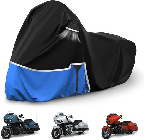 Waterproof Motorcycle Cover Replace for Indian Roadmaster/Pursuit, 420D Oxford Cloth Customized Motorcycle Cover for Snow Rain Dust Protection (Roadmaster) in Saudi Arabia